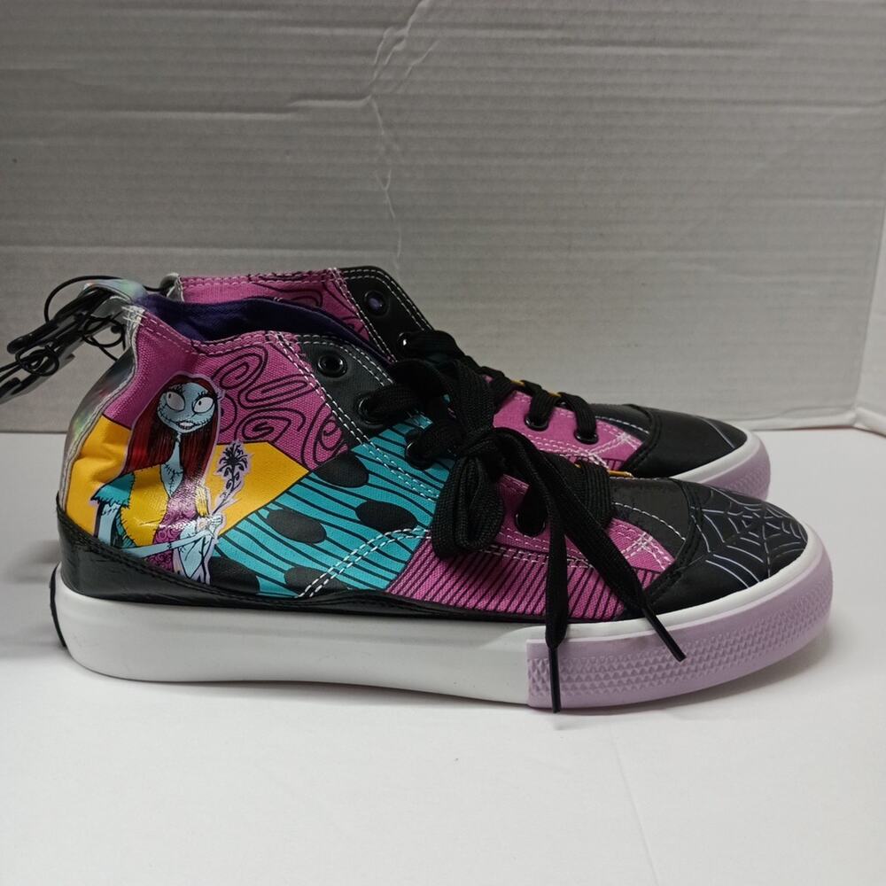 Disney Nightmare Before Christmas High Top Shoes Sally & Skellington Size 6.5